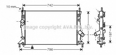 AVA QUALITY COOLING fd2370 -  Радиатор, охлаждение двигателя